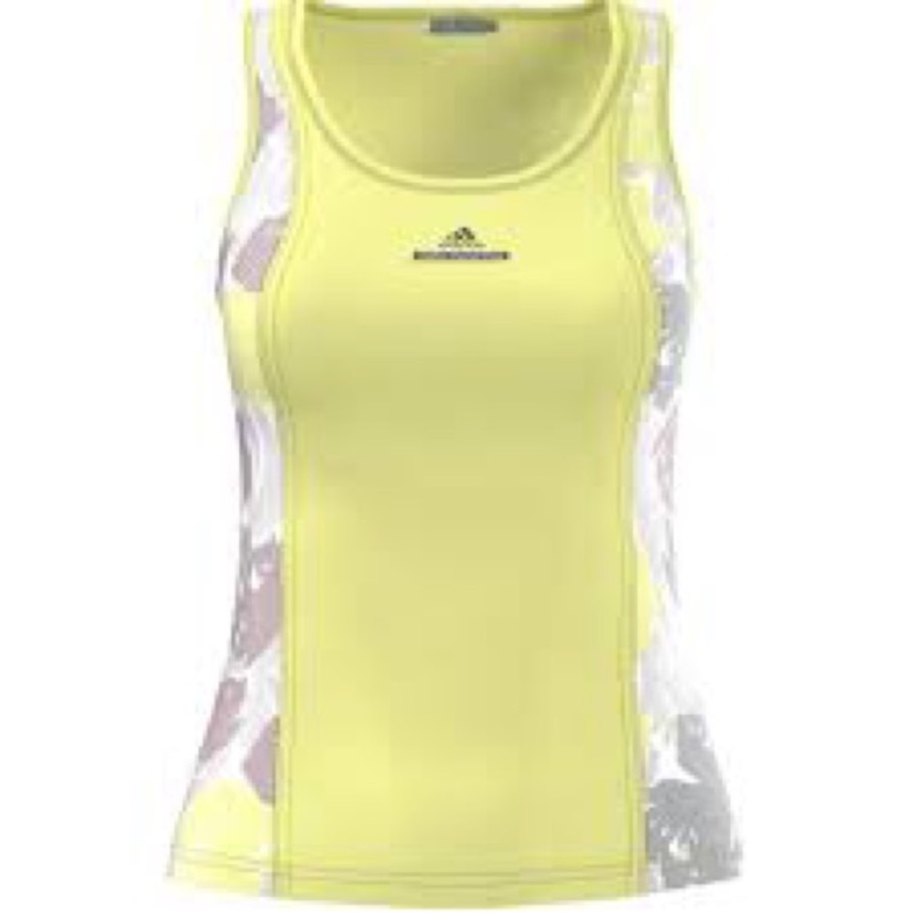Adidas by Stella McCartney Yellow and White Muscle Tank